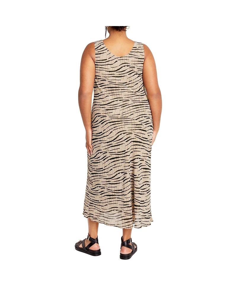 Plus Size Elia Print Maxi Dress