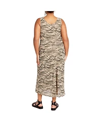 Plus Size Elia Print Maxi Dress