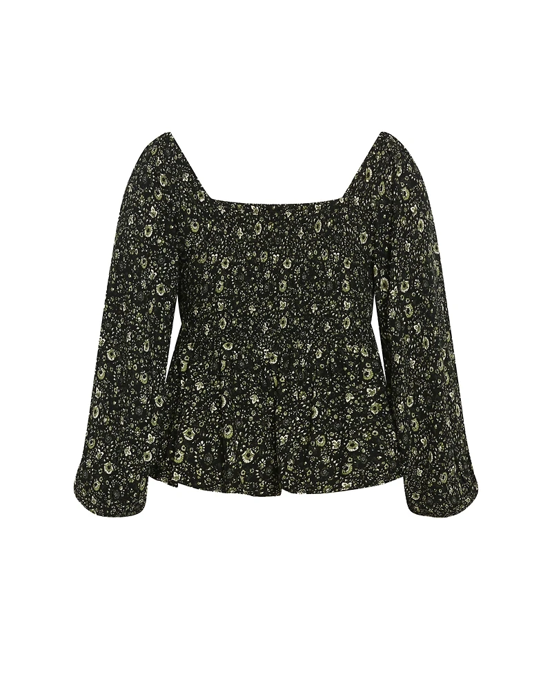 City Chic Plus Dahlia Top