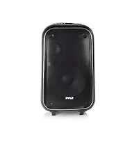 Pyle 12 Inch Full Range Portable Bluetooth Karaoke Loudspeaker, Karaoke Microphone, Built-in Rechargeable Battery with Fm Radio. (PWMA1225BT), Black