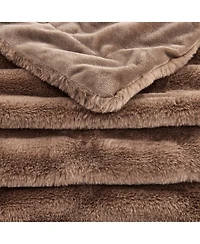 Linery & Co. Faux Fur Reversible Throw Blanket