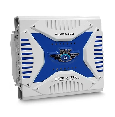 Pyle 4-Channel Marine Amplifier, 1000 Watt, Bridgeable, Waterproof, Elite Series