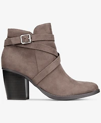 Style & Co Women's Zetaa Strappy Belt-Heel Booties, Created for Macy's