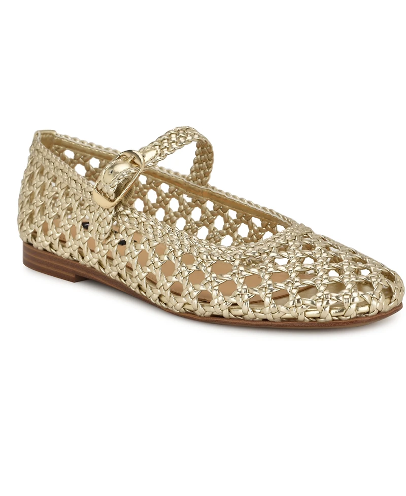 Nine West Women's Halie Woven Mary Jane Flats