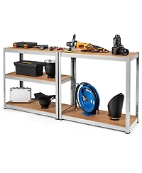 Gymax Adjustable 36''x72'' Heavy Duty 5 Level Garage Tool Shelf 2000lbs