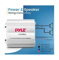 Pyle Double Din Marine Bluetooth Stereo Receiver with Dvd/Cd/MP3/Usb/Aux - Black