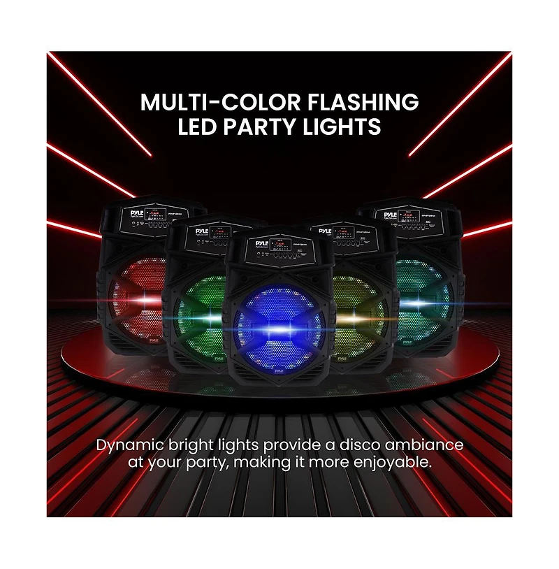 Pyle 12" Portable Bluetooth Pa Speaker System