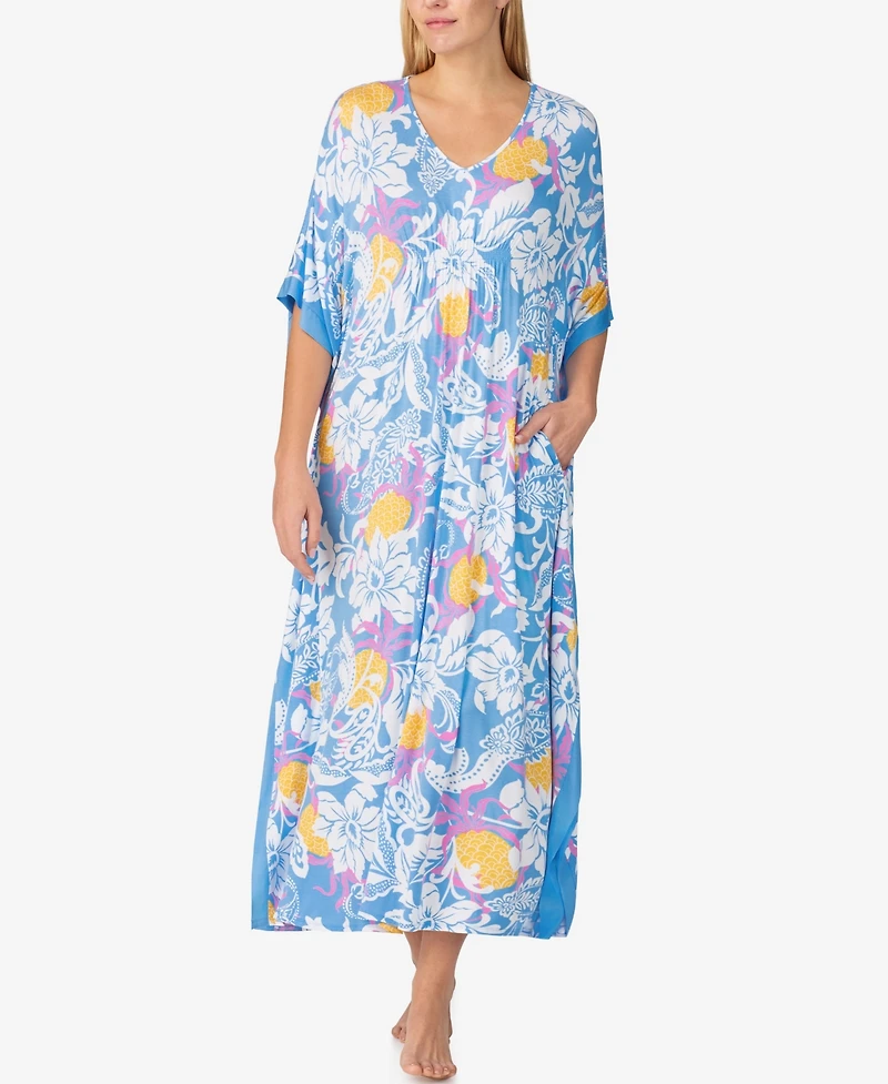 Ellen Tracy Women's Short 3/4 Sleeve Caftan