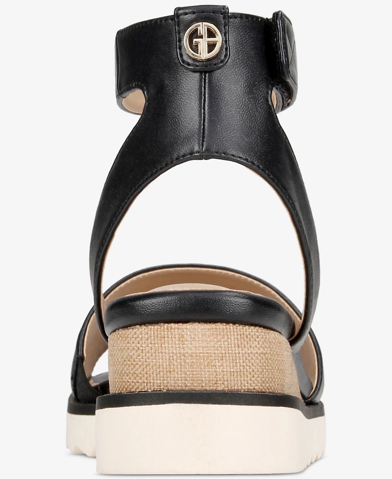 Giani Bernini Women's Constancia Ankle Strap Wedge Sandals, Created for Macy's