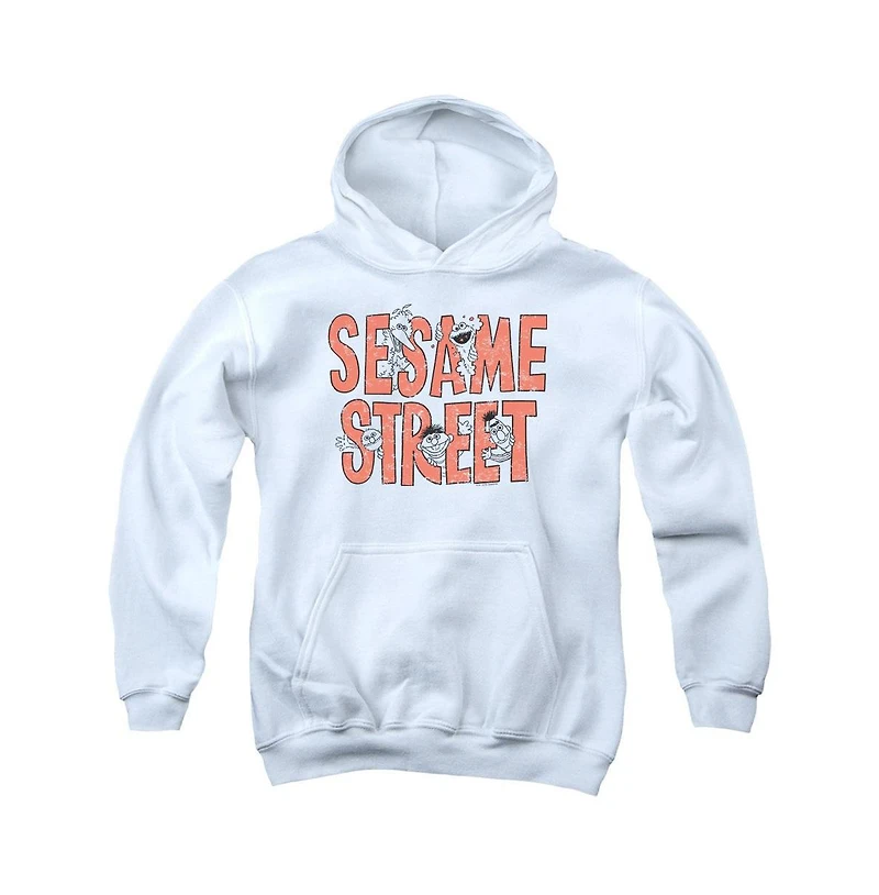 Sesame Street Youth Letters Pull Over Hoodie