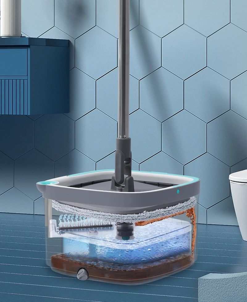 True & Tidy True Clean Spin Mop & Bucket Cleaning System