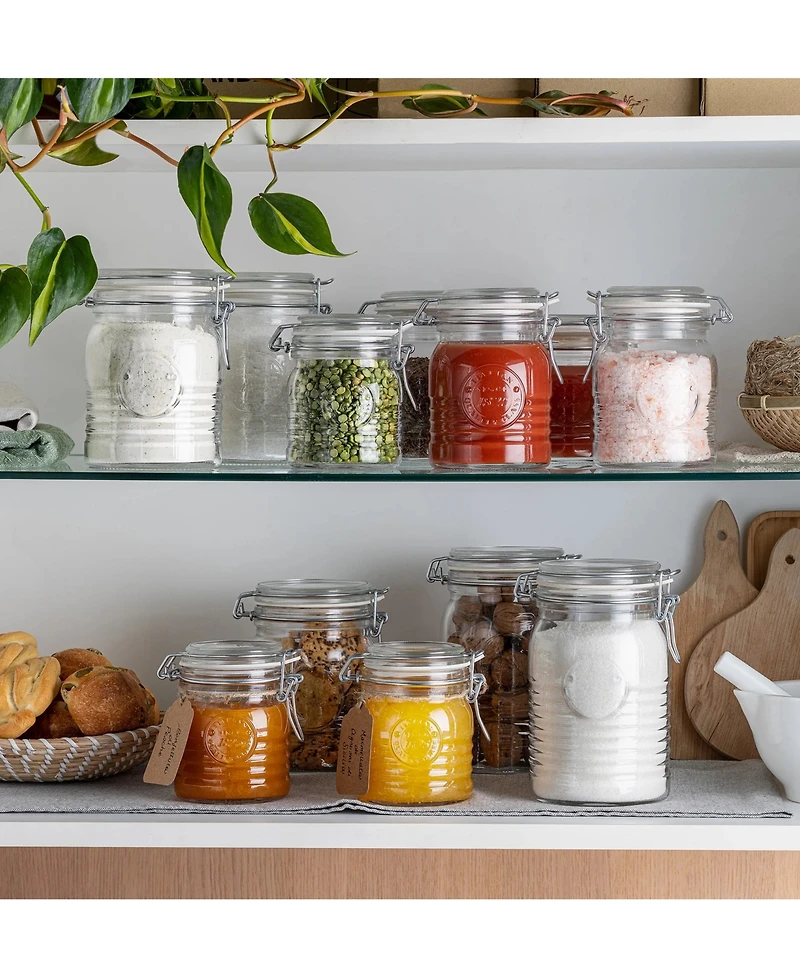 Bormioli Rocco Officina 1825 17-Oz. Swing-Top Glass Jar, Set of 6