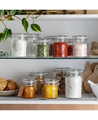 Bormioli Rocco Officina 1825 17-Oz. Swing-Top Glass Jar, Set of 6