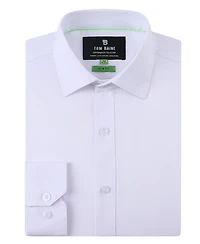 Tom Baine Men Slim Fit Four Way Stretch Solid Dress Shirt