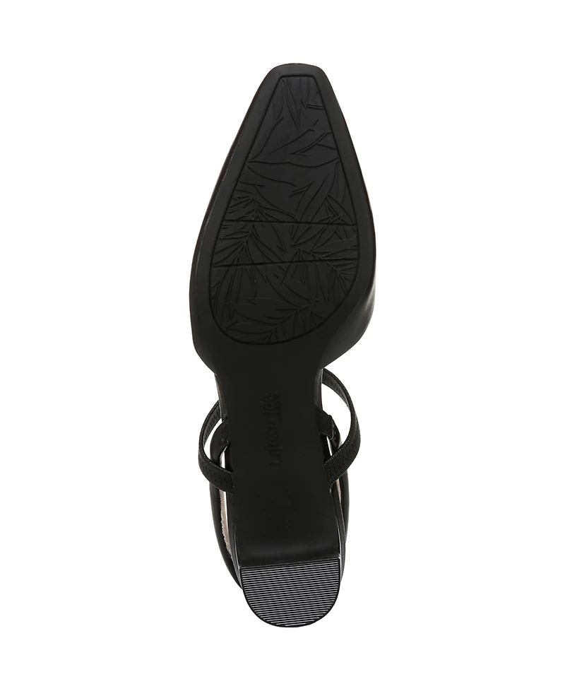 LifeStride Women's Lainey Pointed Toe Block Heel Pumps