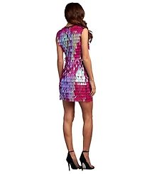 Tadashi Shoji Women's Birdie Sequin Fringe Mini Dress