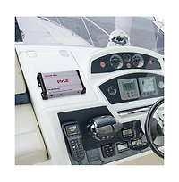 Pyle 4-Channel Waterproof PowerSport Amplifier, 1500W, Marine Grade