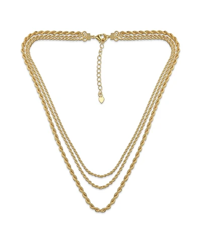 Bling Jewelry Statement Sparkling Collar Necklace Gold Plated Multi Strand Choker