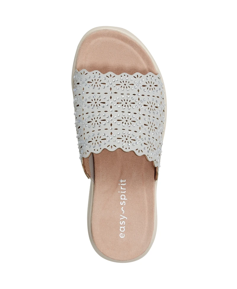 Easy Spirit Women's Alora Embellished Slide Sandals