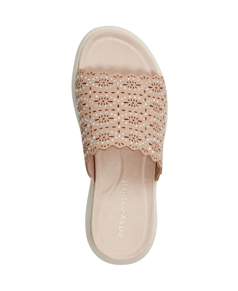 Easy Spirit Women's Alora Embellished Slide Sandals