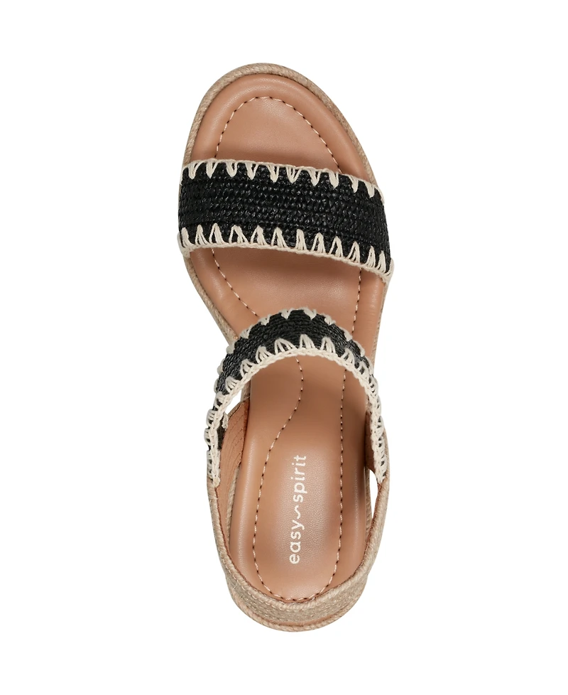 Easy Spirit Women's Ariella Espadrille Wedge Sandals
