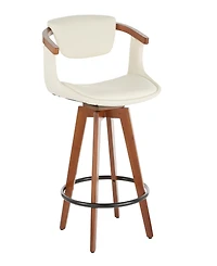 Lumisource 36" Bamboo Oracle Mid-Century Modern Counter Stool