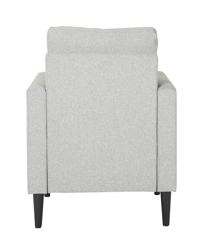 Lumisource 33" Wood Wendy Contemporary Arm Chair
