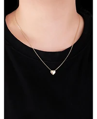 Devata Sweet Heart Chain Necklace in 14K Gold, 16 in adj to 18 in, approx. 4.3 grams.