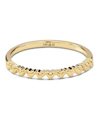 Devata Sweet Heart Ring In 14k Gold Size 6 Approx. 1.4 Grams.
