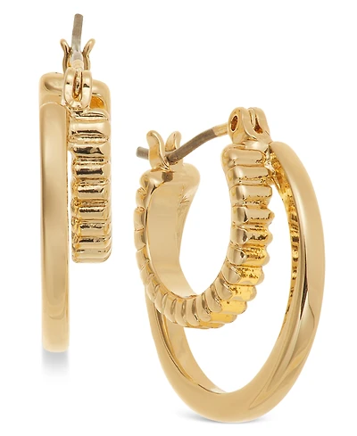 On 34th Double Hoop Earrings