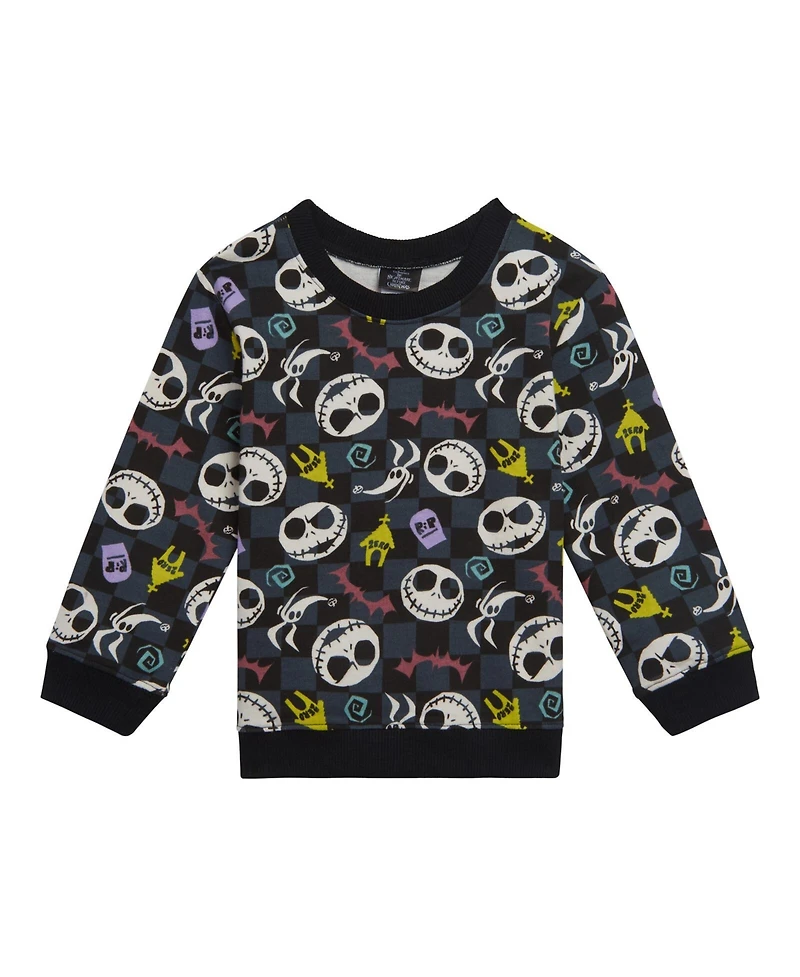 Nightmare Before Christmas Toddler Boys Disney Mickey Mouse French Terry Sweatshirt and Shorts