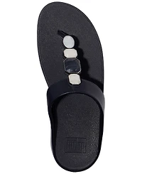 FitFlop Women's Fino Multi-Stone Leather Wedge Sandals