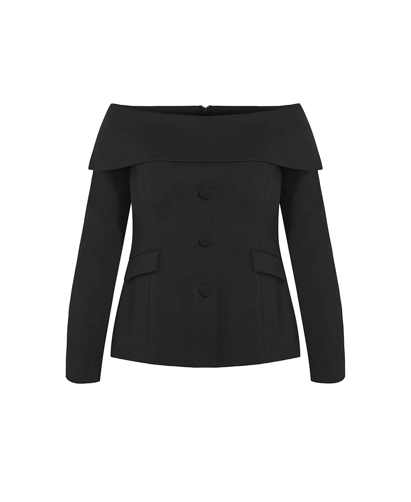 City Chic Plus Talia Jacket