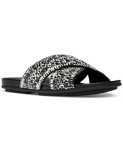 FitFlop Women's Gracie Woven Cross Slide Sandals