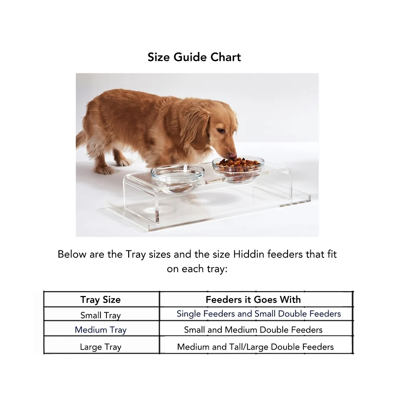 Hiddin Clear Overflow Feeder Tray