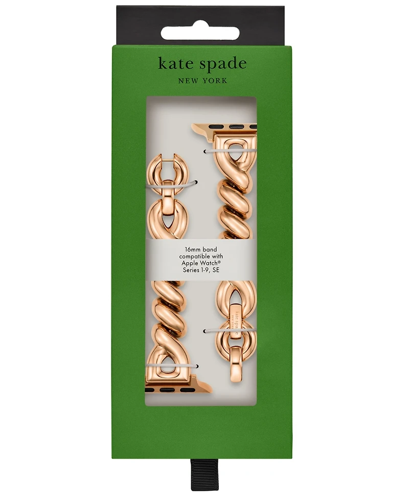 Kate Spade New York Women's Rose Gold-Tone Stainless Steel Band for Apple Watch, 38/40/41/42/44/45mm