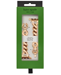 Kate Spade New York Women's Rose Gold-Tone Stainless Steel Band for Apple Watch, 38/40/41/42/44/45mm