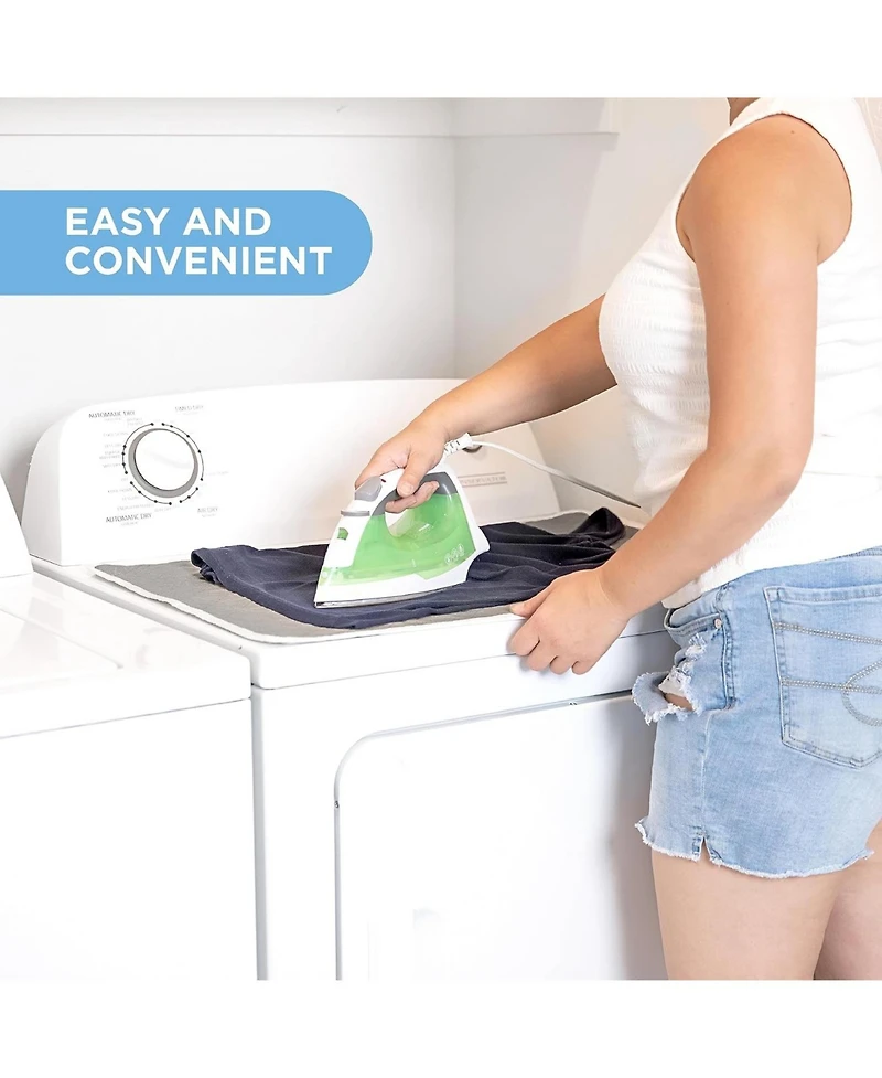 Florida Brands Ironing mat, Magnetic Laundry mat, 28.25” x 19” Quilted for Washer and Dryer Countertop