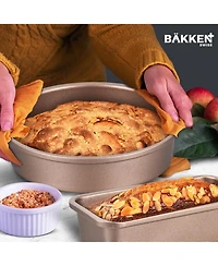 Cookware Set – 23 Piece –Gold Multi-Sized Cooking Pots with Lids, Skillet Fry Pans and Bakeware – Reinforced Pressed Aluminum Met