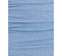 City Studios Juniors' Glittered Ruched Gown, Created for Macy's