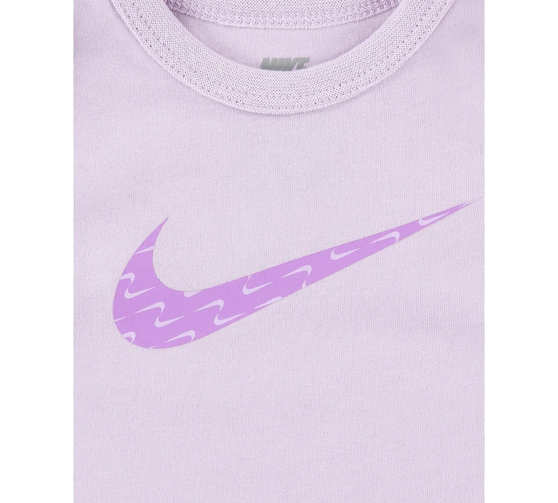 Nike Baby Girls Swoosh Motion Bodysuit & Leggings, 2 Piece Set