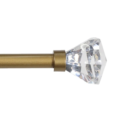 Kenney Fast Fit Easy Install Nadia 5/8" Decorative Window Curtain Rod