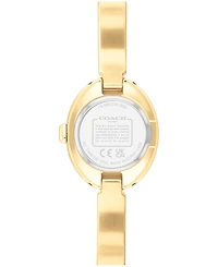 Coach Women's Sammy Gold-Tone Stainless Steel Bangle Bracelet Watch, 22.5mm