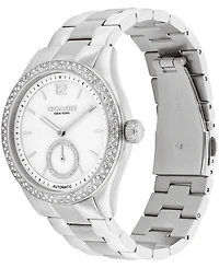 Coach Women's Brooks Automatic Silver Tone Stainless Steel Bracelet Watch, 38mm