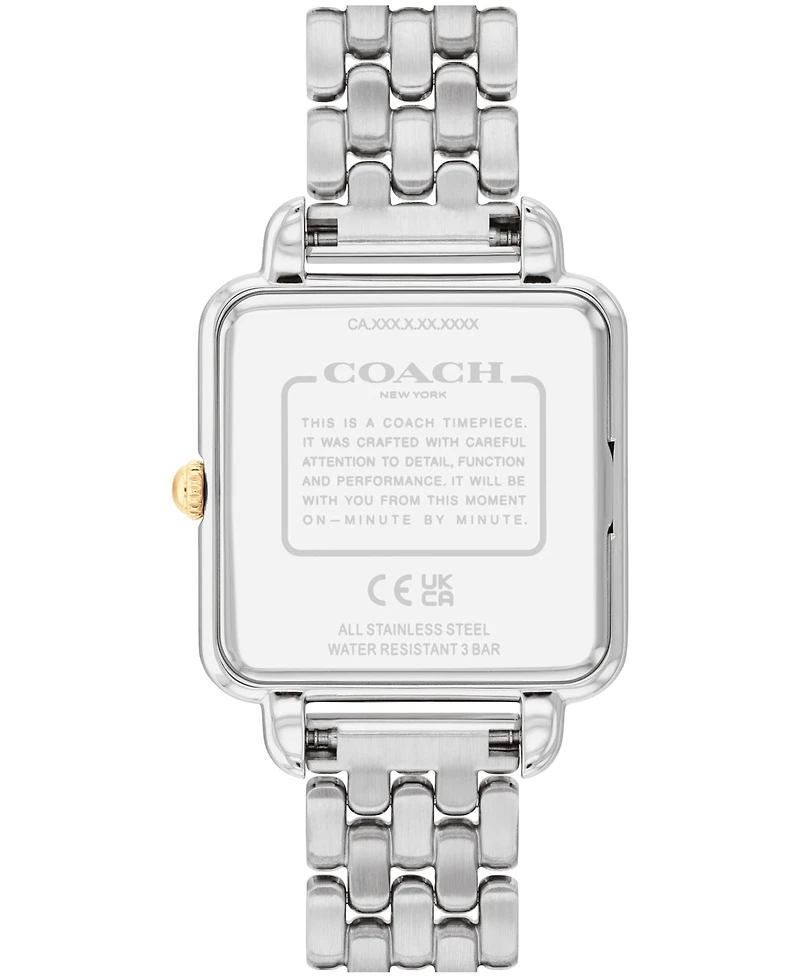 Coach Women's Cass Tri-Tone Stainless Steel Bracelet Watch, 28mm