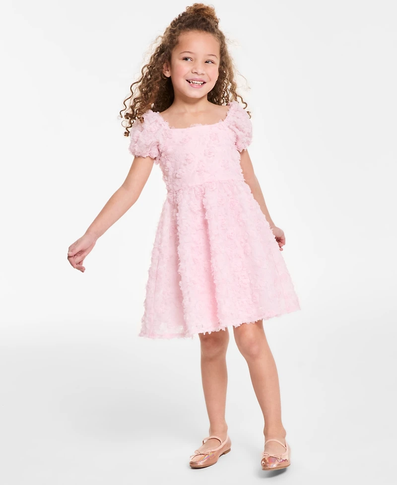 Rare Editions Toddler and Little Girls Micro Soutache Social Dress