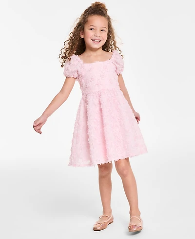Rare Editions Toddler and Little Girls Micro Soutache Social Dress
