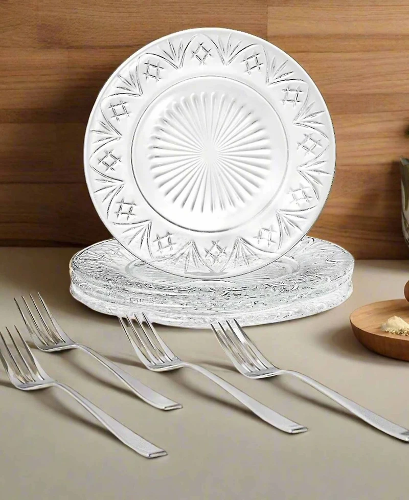 Godinger Dublin Cocktail Plates, Set of 4