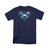 Superman Mens Scottish Shield Short Sleeve Adult Tee / T-Shirt