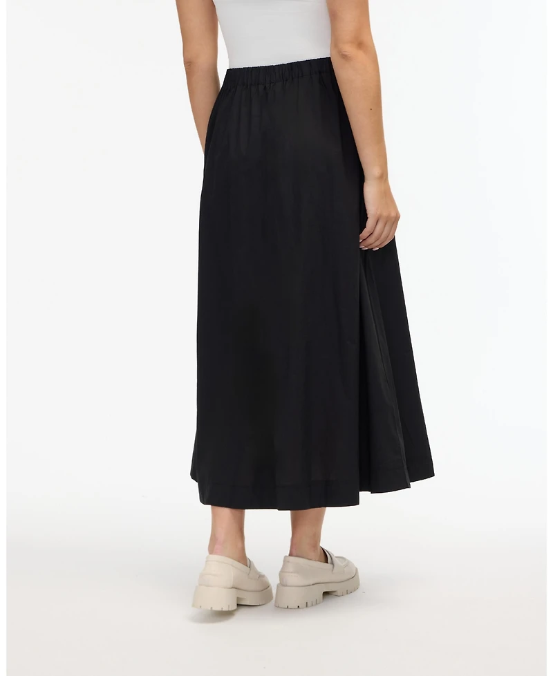 Ellen Tracy Women s Poplin Wrap Skirt